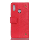 For Alcatel 1S 2020/1V 2020/3L 2020 Copper Buckle Retro Crazy Horse Texture Horizontal Flip Leather Case with Holder & Card Slots & Wallet(Red)