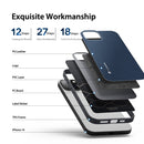 For iPhone 14/13 DUX DUCIS Fino Series PU + TPU Phone Case (Blue)