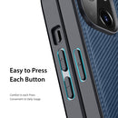 For iPhone 14/13 DUX DUCIS Fino Series PU + TPU Phone Case (Blue)