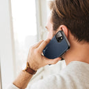 For iPhone 14/13 DUX DUCIS Fino Series PU + TPU Phone Case (Blue)