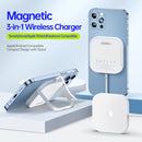 DUZZONA W7 3 In 1 Magnetic Wireless Charger(White)