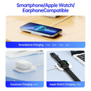 DUZZONA W7 3 In 1 Magnetic Wireless Charger(White)