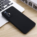 For Xiaomi 12 Lite Solid Color Liquid Silicone Full Coverage Phone Case(Black)