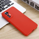 For Xiaomi 12 Lite Solid Color Liquid Silicone Full Coverage Phone Case(Red)