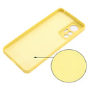 For Xiaomi 12 Lite Solid Color Liquid Silicone Full Coverage Phone Case(Yellow)