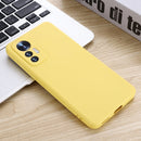 For Xiaomi 12 Lite Solid Color Liquid Silicone Full Coverage Phone Case(Yellow)