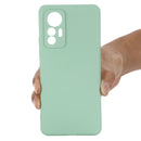 For Xiaomi 12 Lite Solid Color Liquid Silicone Full Coverage Phone Case(Green)
