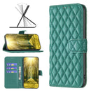 For OPPO Realme 9 Pro Diamond Lattice Wallet Leather Flip Phone Case(Green)