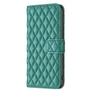 For OPPO Realme 9 Pro Diamond Lattice Wallet Leather Flip Phone Case(Green)