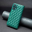 For OPPO Realme 9 Pro Diamond Lattice Wallet Leather Flip Phone Case(Green)