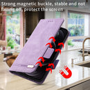 For OPPO A57 5G 2022 / Realme V23 5G Magnetic Clasp Leather Phone Case(Purple)