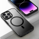 For iPhone 14 Pro Armor MagSafe Magnetic Phone Case(Black)