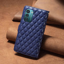 For Nokia G11 / G21 Diamond Lattice Zipper Wallet Leather Flip Phone Case(Blue)