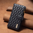 For Nokia G11 / G21 Diamond Lattice Zipper Wallet Leather Flip Phone Case(Black)