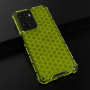 For OPPO A57 4G Global Honeycomb Phone Case(Green)