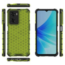 For OPPO A57 4G Global Honeycomb Phone Case(Green)