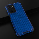 For OPPO A57 4G Global Honeycomb Phone Case(Blue)
