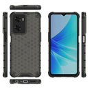 For OPPO A57 4G Global Honeycomb Phone Case(Black)