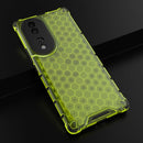 For Honor 70 5G Honeycomb Phone Case(Green)