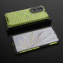 For Honor 70 5G Honeycomb Phone Case(Green)