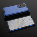 For Honor 70 5G Honeycomb Phone Case(Blue)