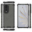 For Honor 70 5G Honeycomb Phone Case(Black)