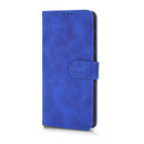 For Motorola Moto G52 JP Version Skin Feel Magnetic Flip Leather Phone Case(Blue)