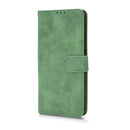For Motorola Moto G52 JP Version Skin Feel Magnetic Flip Leather Phone Case(Green)