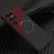 For Samsung Galaxy S22 Ultra 5G Carbon Fiber Texture MagSafe Magnetic Phone Case(Black Red)