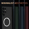 For Samsung Galaxy S22 Ultra 5G Carbon Fiber Texture MagSafe Magnetic Phone Case(Black)