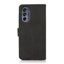 For Motorola Moto G62 5G KHAZNEH Matte Texture Leather Phone Case(Black)