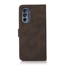 For Motorola Moto G62 5G KHAZNEH Matte Texture Leather Phone Case(Brown)