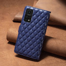 For Xiaomi Mi 10T 5G/10T Pro 5G/Redmi K30S Diamond Lattice Zipper Wallet Leather Flip Phone Case(Blue)