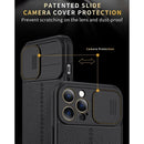 For iPhone 14 Litchi Texture Sliding Camshield TPU Protective Phone Case (Red)