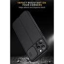 For iPhone 14 Plus Litchi Texture Sliding Camshield TPU Protective Phone Case (Dark Green)