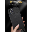 Litchi Texture Sliding Camshield TPU Protective Phone Case For iPhone 14 Pro(Light Purple)