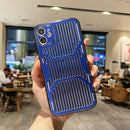 Hollow Heat Dissipation Metal Phone Case For iPhone 13(Sierra Blue)