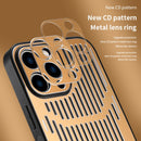 Hollow Heat Dissipation Metal Phone Case For iPhone 13(Sierra Blue)