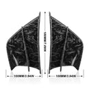 Motorcycle Winglet Aerodynamic Wing Kit Spoiler, Style:Forged Texture