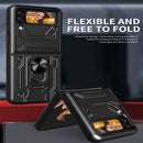 For Samsung Galaxy Z Flip4 Sliding Camshield Card Phone Case(Grey)