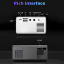 T300 25ANSI LED Portable Home Multimedia Game Projector, Plug Type:AU Plug(Black)