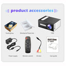 T300 25ANSI LED Portable Home Multimedia Game Projector, Plug Type:AU Plug(Black)