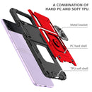 For Samsung Galaxy Z Flip4 5G Magnetic Armor Shockproof Folding Phone Case(Red)