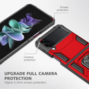 For Samsung Galaxy Z Flip4 5G Magnetic Armor Shockproof Folding Phone Case(Red)