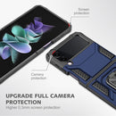 For Samsung Galaxy Z Flip4 5G Magnetic Armor Shockproof Folding Phone Case(Blue)