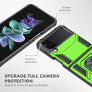 For Samsung Galaxy Z Flip4 5G Magnetic Armor Shockproof Folding Phone Case(Green)