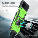 For Samsung Galaxy Z Flip4 5G Magnetic Armor Shockproof Folding Phone Case(Green)