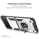 For Samsung Galaxy Z Flip4 5G Magnetic Armor Shockproof Folding Phone Case(Silver)