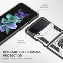 For Samsung Galaxy Z Flip4 5G Magnetic Armor Shockproof Folding Phone Case(Silver)