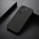 For Huawei nova 10 Accurate Hole Carbon Fiber Texture Shockproof Phone Case(Black)